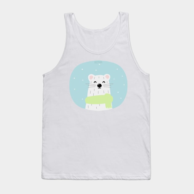 Christmas ermine Tank Top by Veyiive